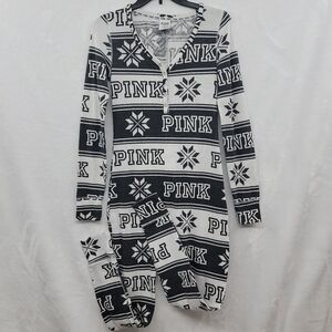 Victoria's Secret PINK Fairisle Thermal One Piece Pajamas